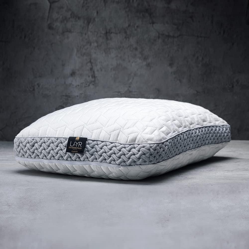 LUXOME LAYR Adjustable Firmness & Loft Pillow 